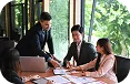Team reviewing essential documents to apply for a business loan